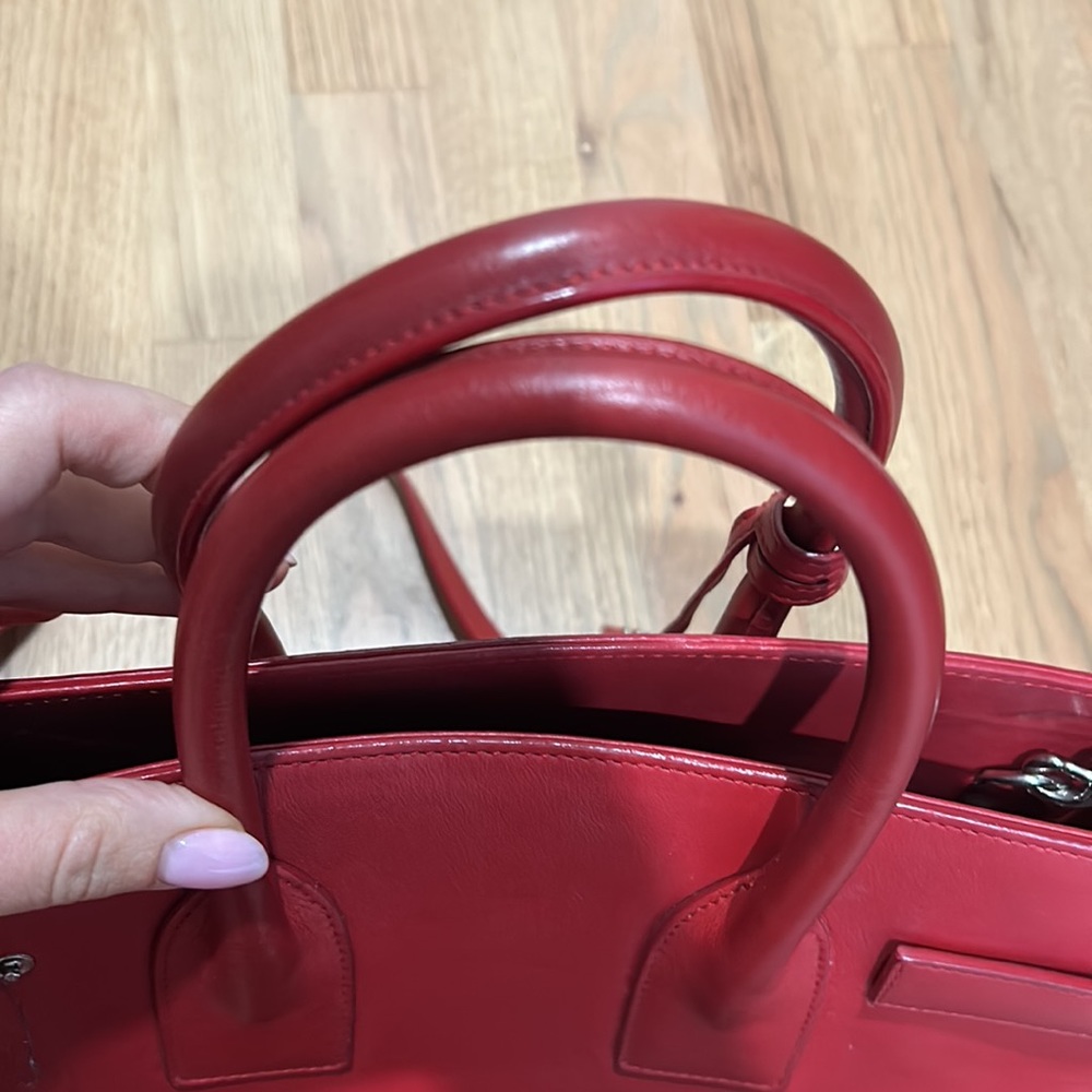 Saint Laurent YSL sac du jour medium red bag - Picture 6 of 10